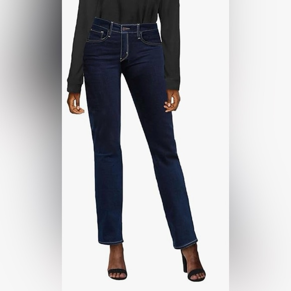 Levi’s blue 724 high rise straight jeans Hyper-soft. Size: 25 x 30 - Picture 1 of 7